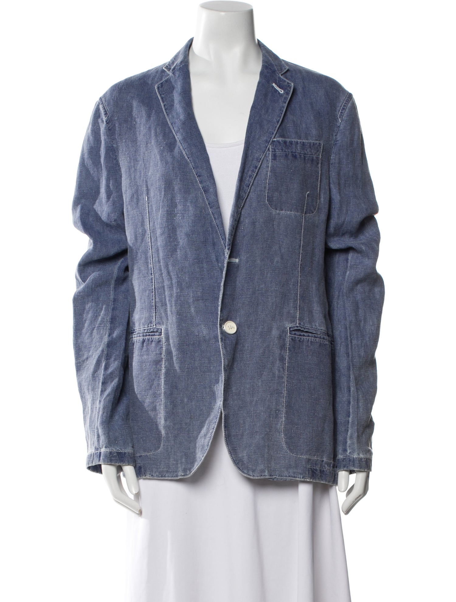 Armani Collezioni Linen Denim Jacket