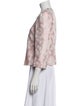 Armani Collezioni Linen Floral Print Coat