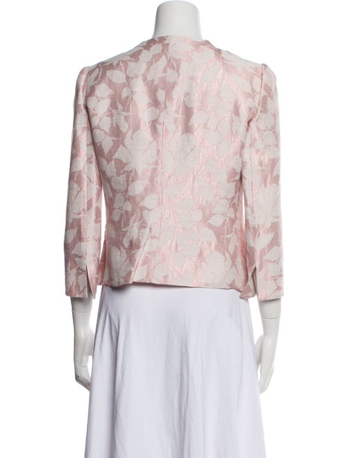 Armani Collezioni Linen Floral Print Coat