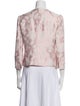 Armani Collezioni Linen Floral Print Coat