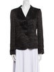 Armani Collezioni Wool Animal Print Blazer