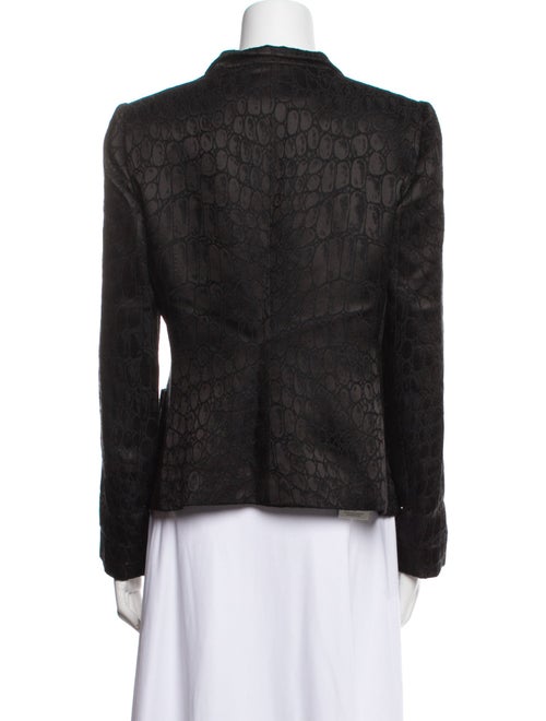 Armani Collezioni Wool Animal Print Blazer