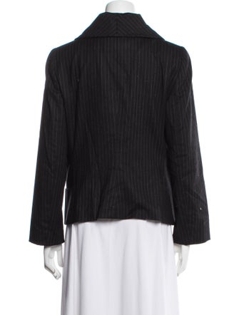 Armani Collezioni Virgin Wool Striped Evening Jacket