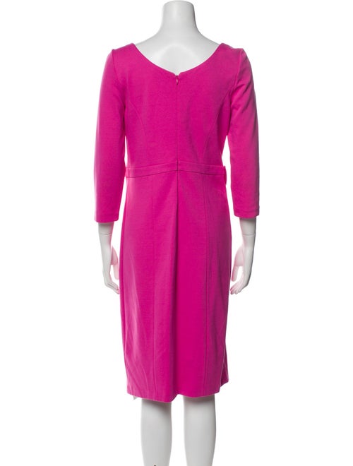 Armani Collezioni Scoop Neck Knee-Length Dress