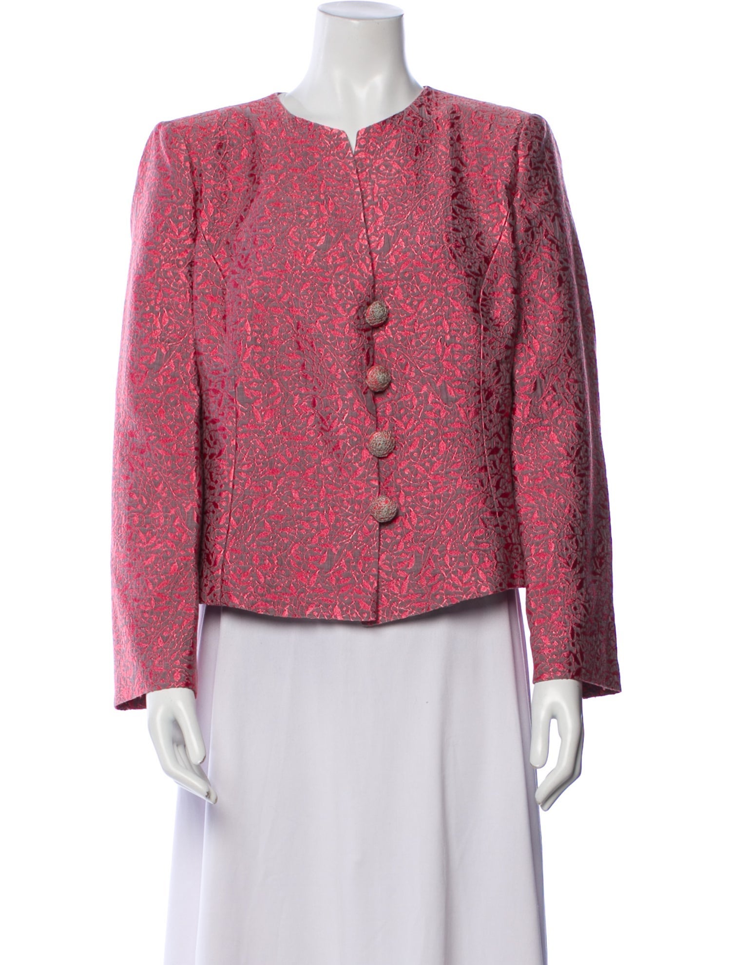 Armani Collezioni Tweed Pattern Evening Jacket