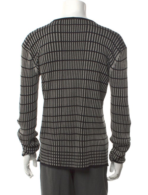 Armani Collezioni Silk Plaid Print Pullover