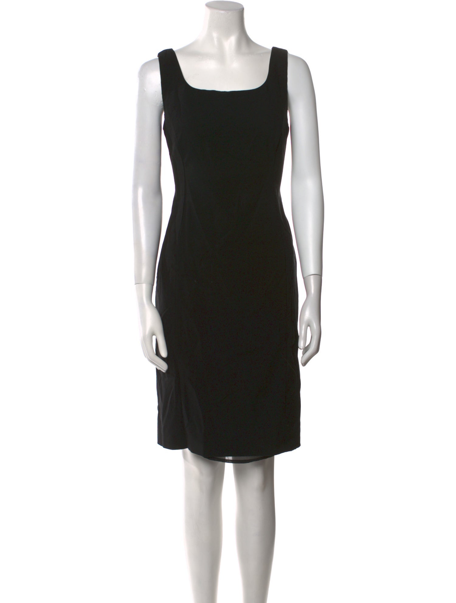 Armani Collezioni Virgin Wool Knee-Length Dress