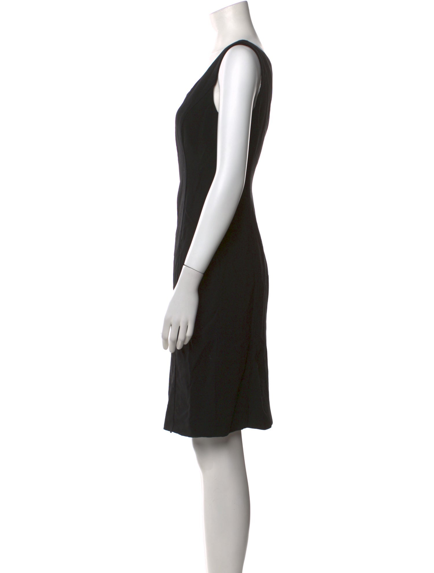 Armani Collezioni Virgin Wool Knee-Length Dress