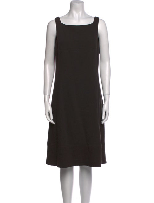 Armani Collezioni Wool Knee-Length Dress