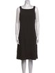 Armani Collezioni Wool Knee-Length Dress