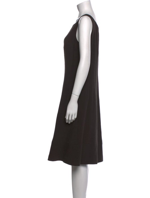 Armani Collezioni Wool Knee-Length Dress