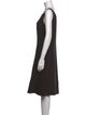 Armani Collezioni Wool Knee-Length Dress