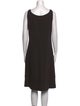 Armani Collezioni Wool Knee-Length Dress