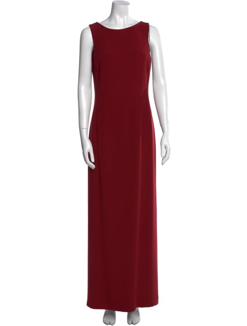 Armani Collezioni Bateau Neckline Long Dress