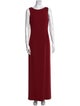 Armani Collezioni Bateau Neckline Long Dress