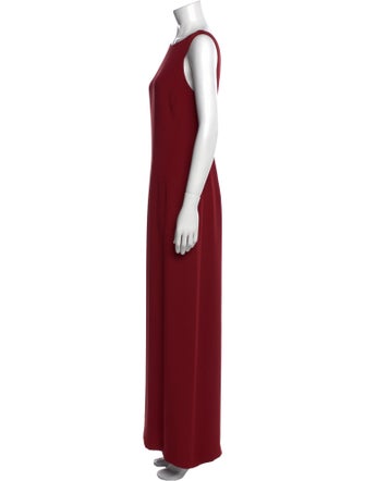 Armani Collezioni Bateau Neckline Long Dress