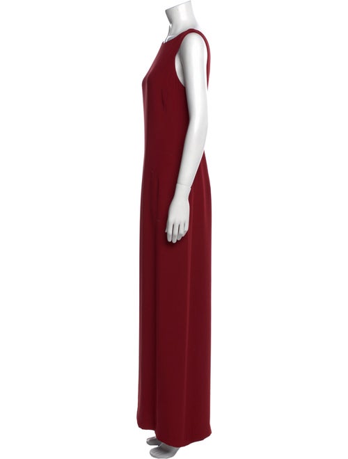 Armani Collezioni Bateau Neckline Long Dress