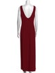 Armani Collezioni Bateau Neckline Long Dress