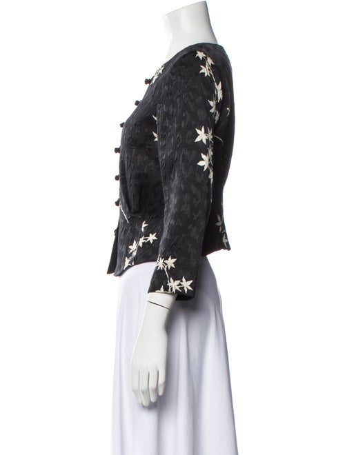 Armani Collezioni Silk Floral Print Jacket
