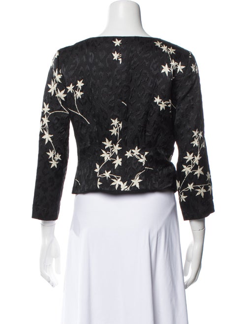 Armani Collezioni Silk Floral Print Jacket