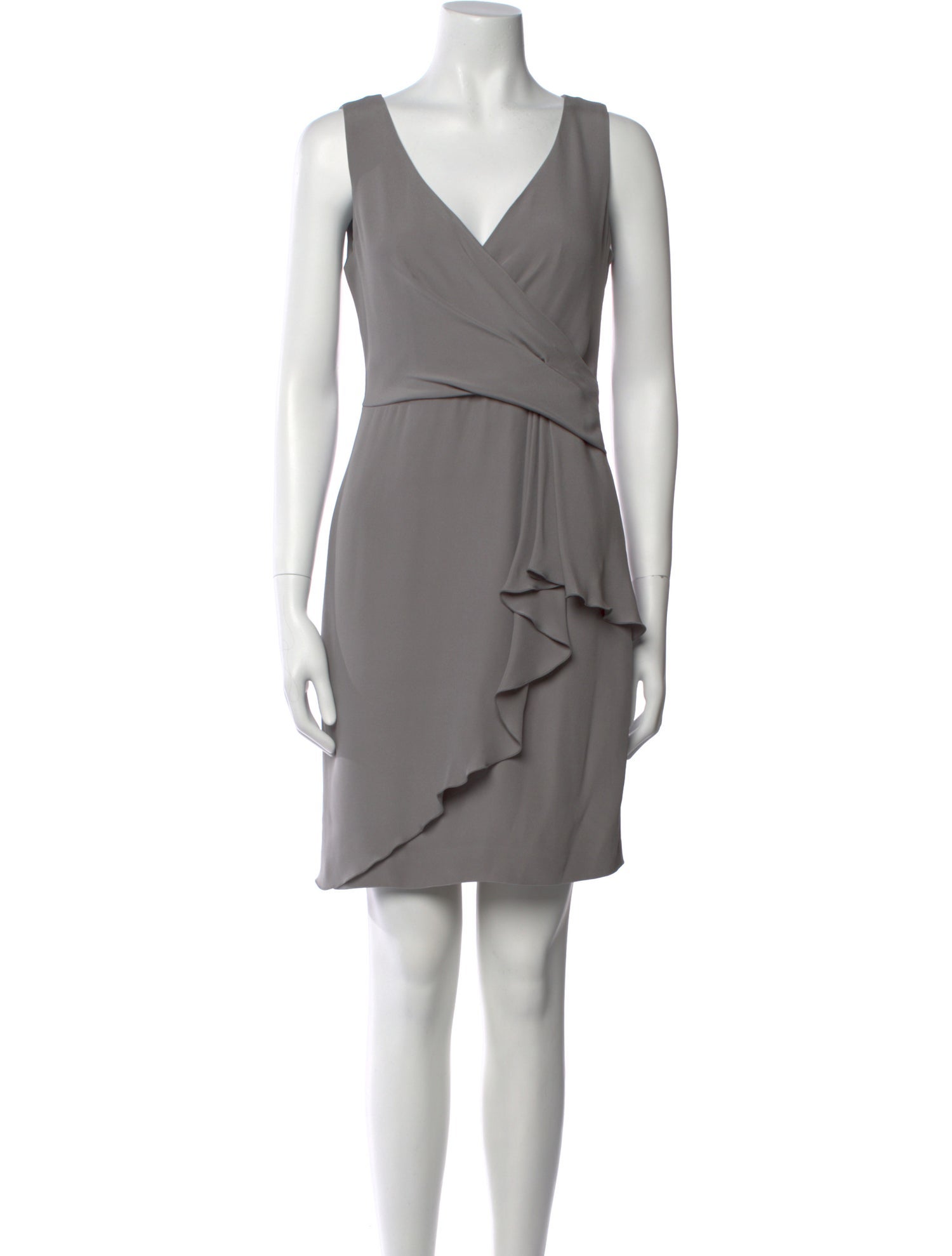 Armani Collezioni V-Neck Knee-Length Dress