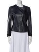 Armani Collezioni Calf Leather Biker Jacket