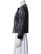 Armani Collezioni Calf Leather Biker Jacket
