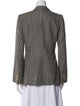 Armani Collezioni Linen Plaid Print Blazer