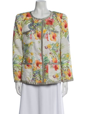 Armani Collezioni Floral Print Evening Jacket