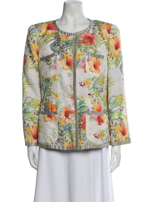 Armani Collezioni Floral Print Evening Jacket