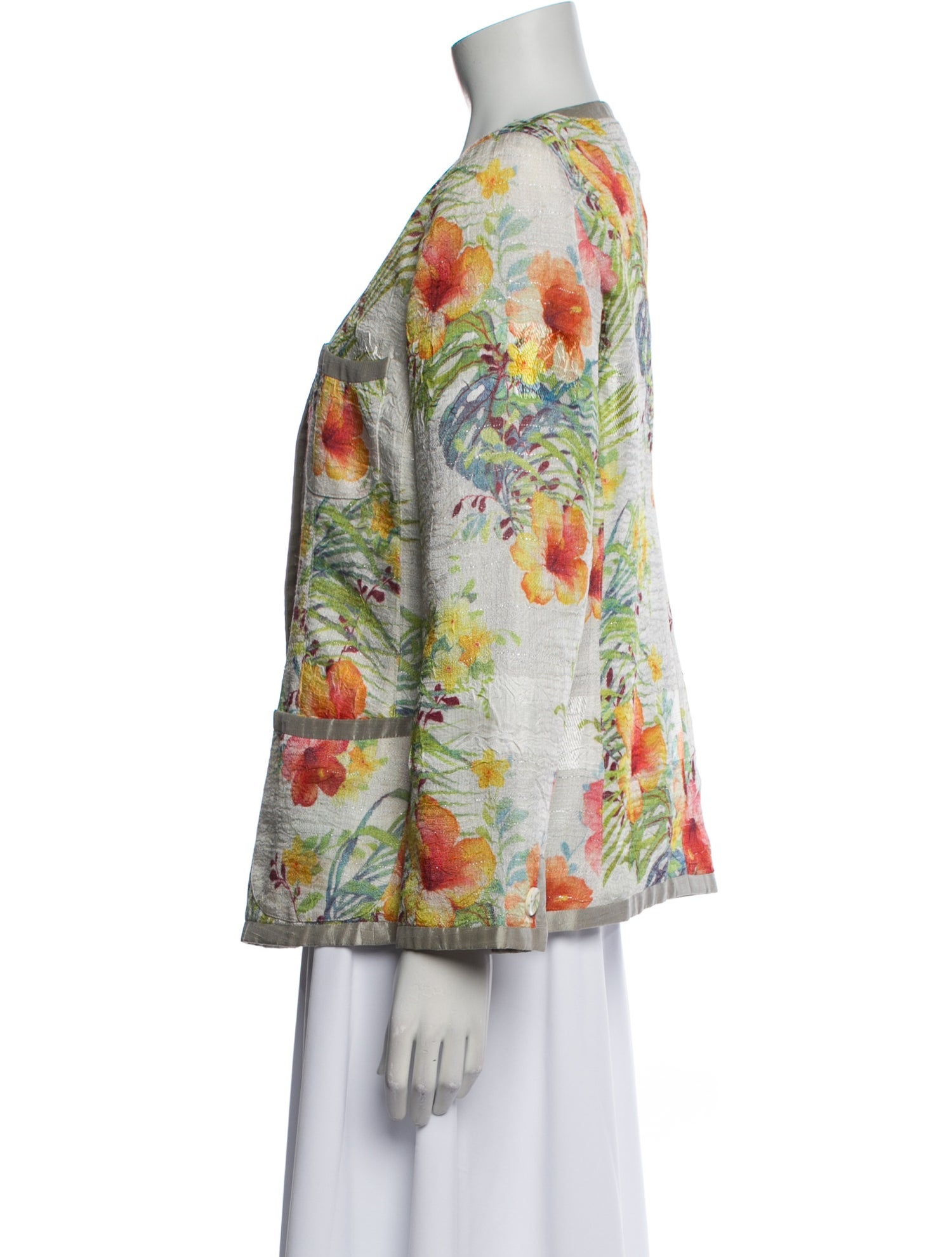 Armani Collezioni Floral Print Evening Jacket