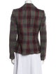 Armani Collezioni Plaid Print Blazer