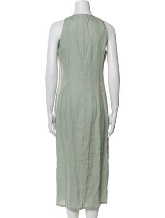 Armani Collezioni Linen Midi Length Dress