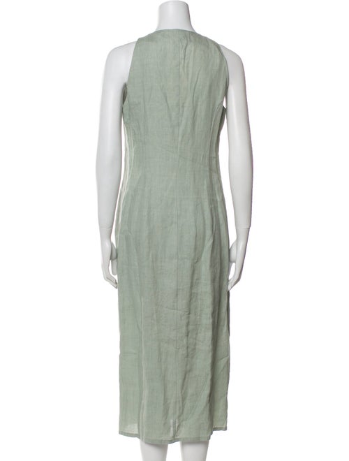 Armani Collezioni Linen Midi Length Dress