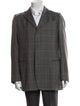 Armani Collezioni Wool Plaid Print Blazer