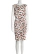 Armani Collezioni Floral Print Knee-Length Dress