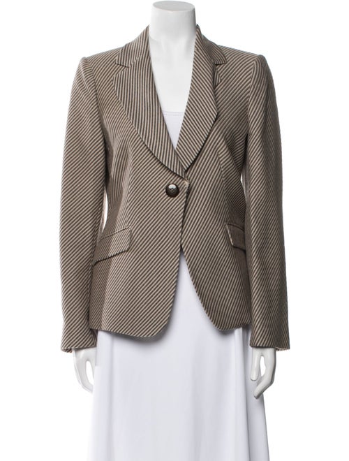Armani Collezioni Wool Striped Blazer