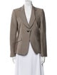 Armani Collezioni Wool Striped Blazer