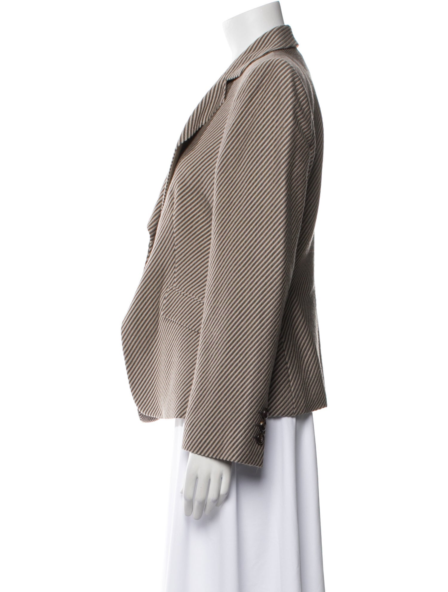 Armani Collezioni Wool Striped Blazer