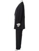 Armani Collezioni Wool Striped Pantsuit