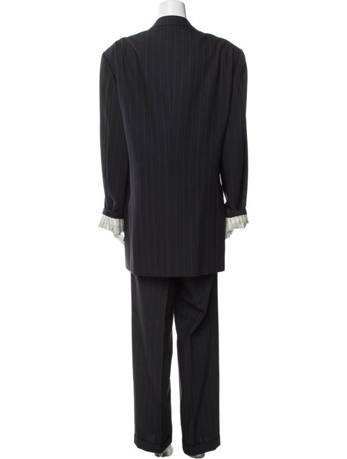 Armani Collezioni Wool Striped Pantsuit