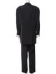 Armani Collezioni Wool Striped Pantsuit