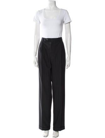 Armani Collezioni Wool Striped Pantsuit