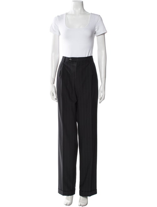 Armani Collezioni Wool Striped Pantsuit