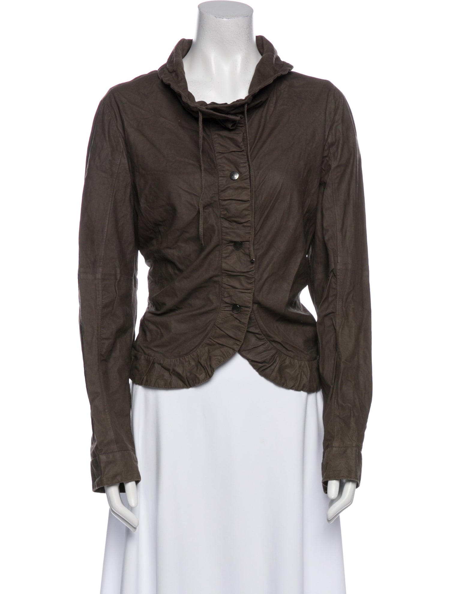 Armani Collezioni Goat Leather Evening Jacket