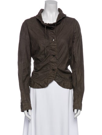 Armani Collezioni Goat Leather Evening Jacket