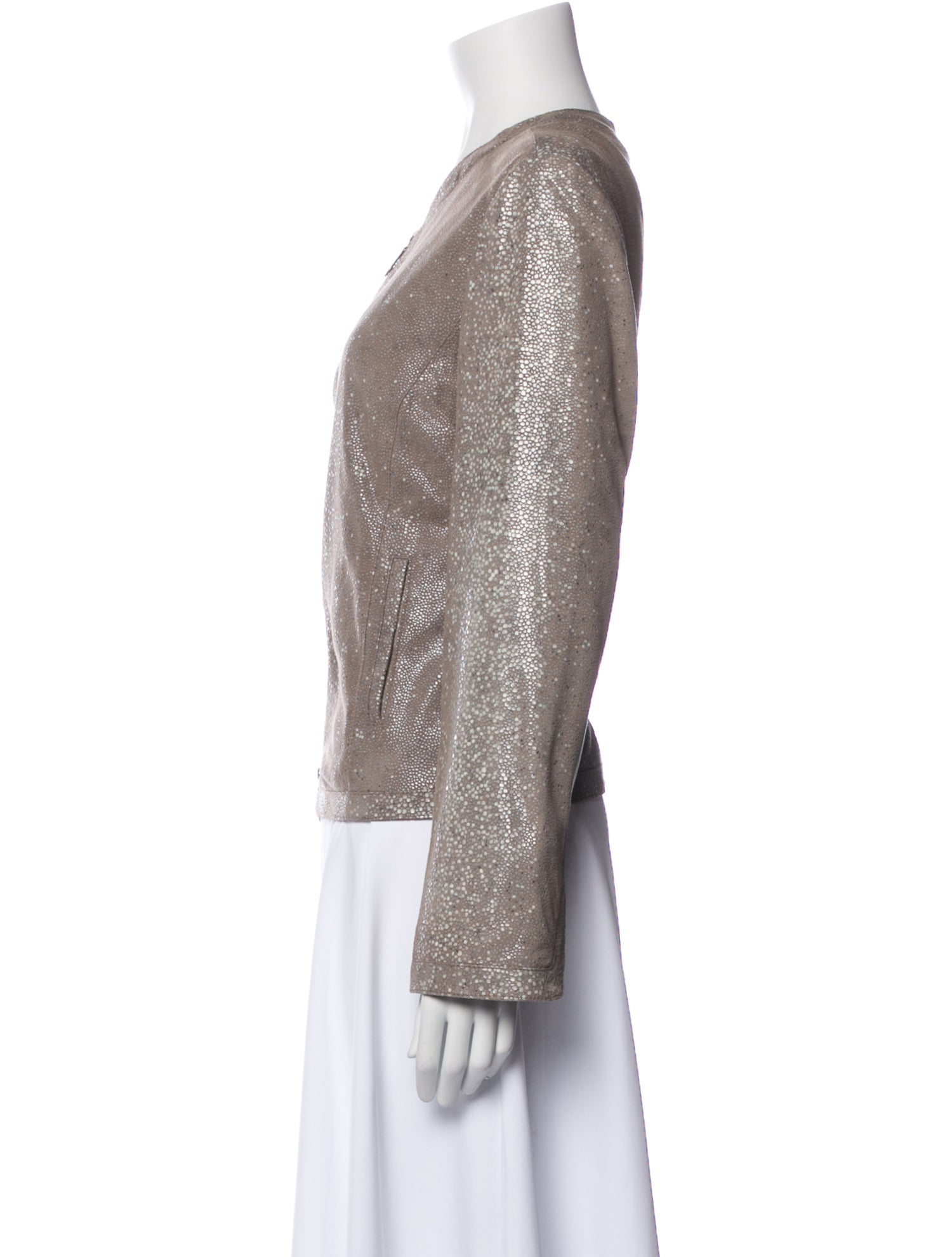 Armani Collezioni Leather Evening Jacket