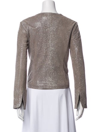 Armani Collezioni Leather Evening Jacket