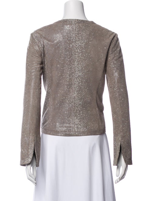 Armani Collezioni Leather Evening Jacket