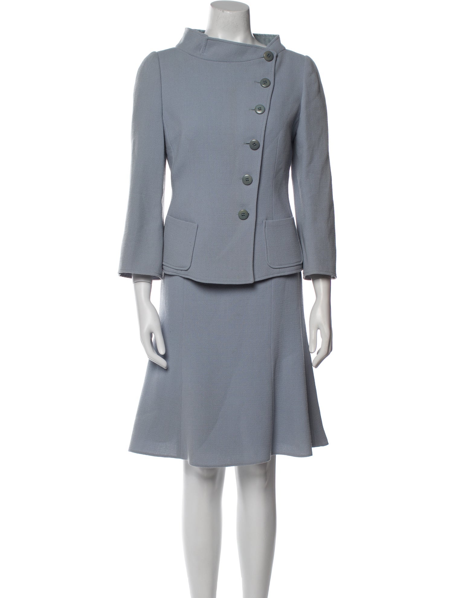 Armani Collezioni Virgin Wool Skirt Suit